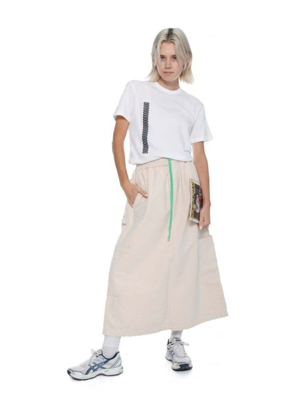 Meals Work Skirt in Flour - XS (runs large)